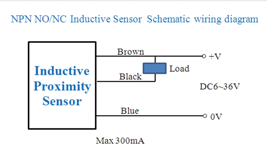 5Pcs NC LJ8A3-2-Z/AX Inductive Proximity Sensor Switch NPN DC6V-36V US