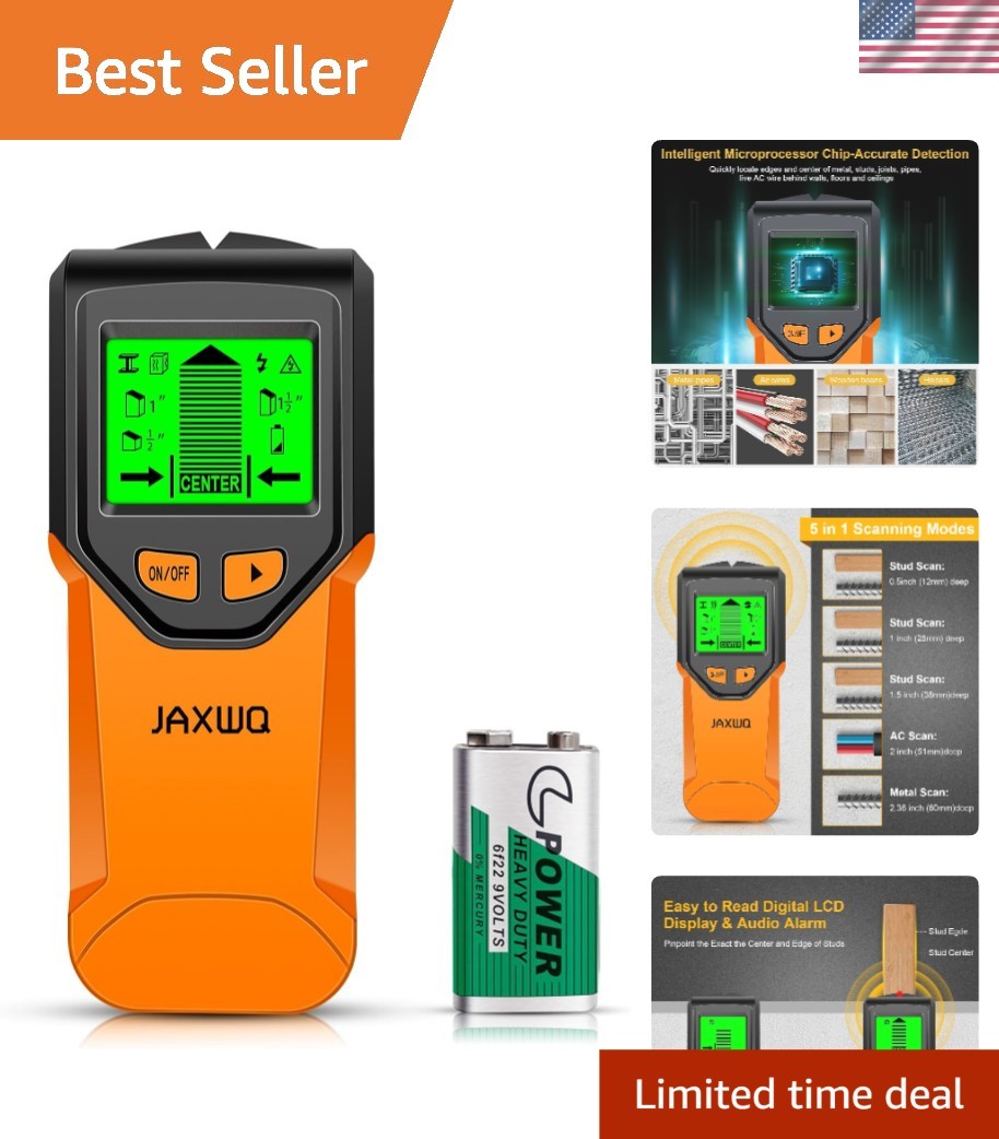 Versatile 5-in-1 Stud Finder Tool - Efficient Wall Scanner for Safe DIY Projects