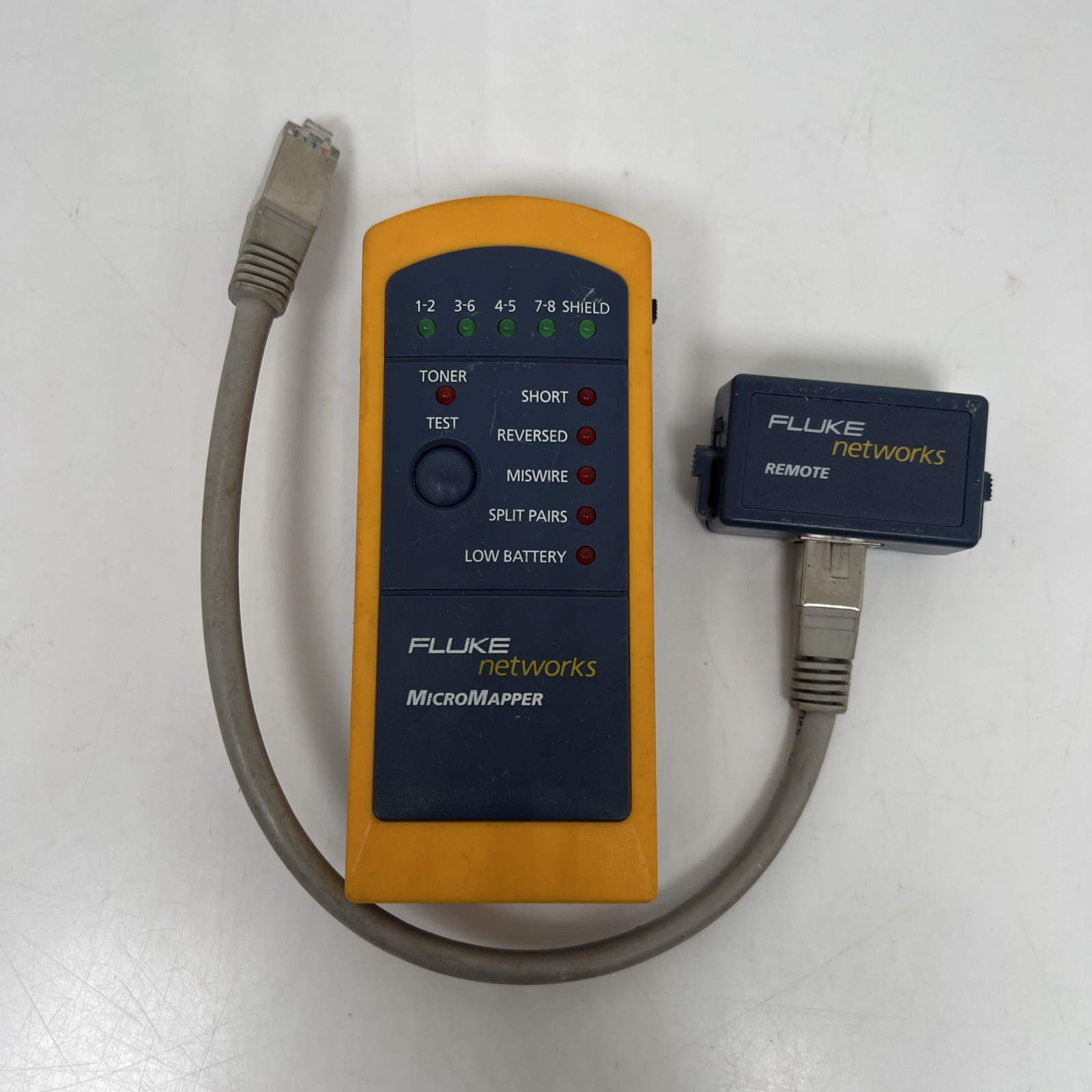 Fluke Networks Micromapper W/ Remote great working condition