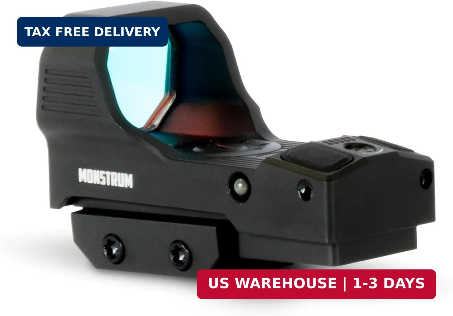Ares X Pro Open Reflex Red Dot Sight for Rifles and Long Guns with Shak