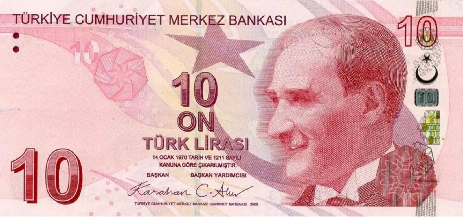 Turkey P223g 10 Lira 2025 U—Series G—Atatürk—Prof. Dr. Cahit Arf