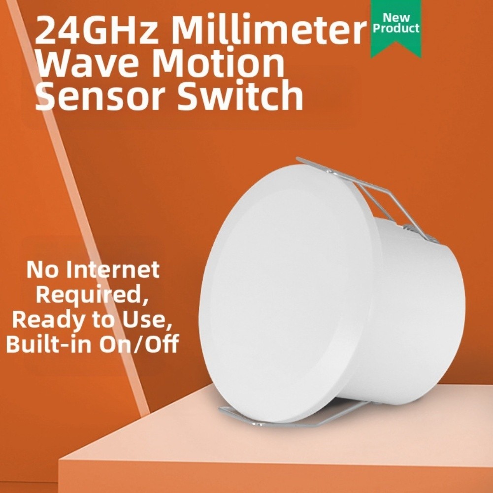 Motion Sensor Switch with 24GHz Human Presence Detection for Energy Saving