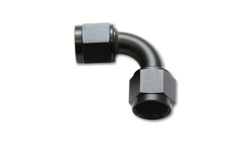 Vibrant 10735 Female 90 Degree Union Adapter (AN to AN) - Anodized Black Only