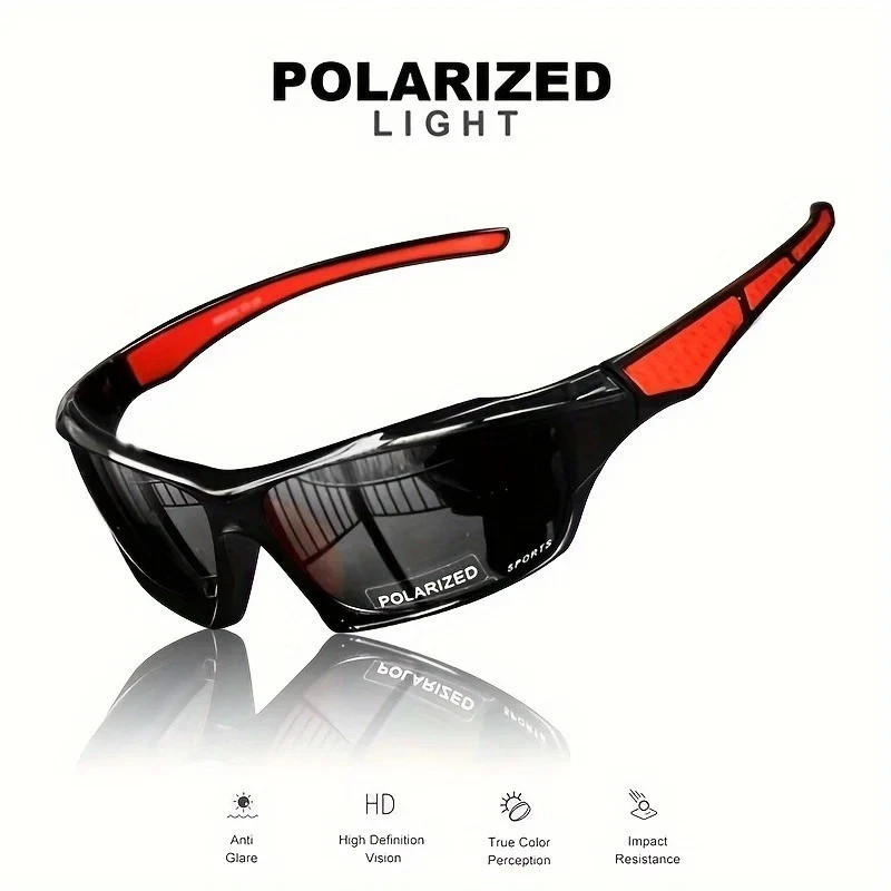 Polarized Sports Sunglasses UV400 Men Driving Fishing Cycling Mirror Shades USA
