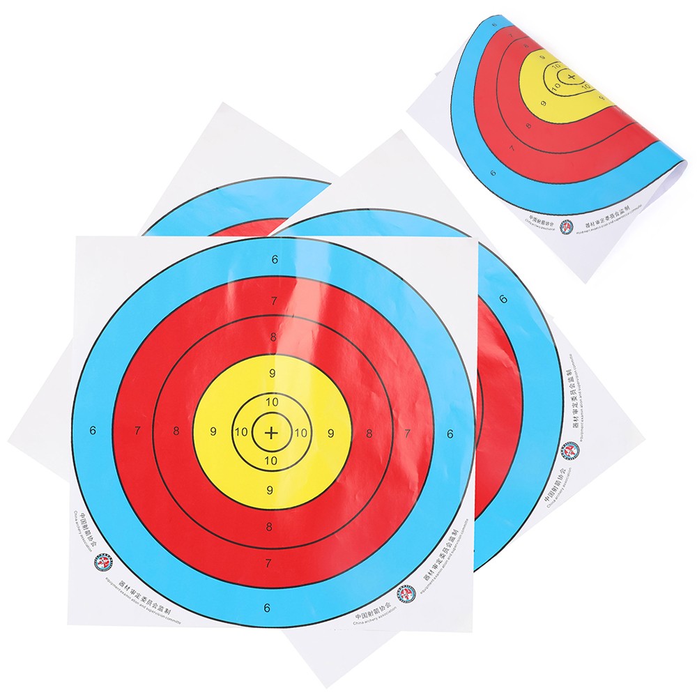 10X 40x40CM Archery Target Paper Face Arrow Bow Shooting Hunting Practice