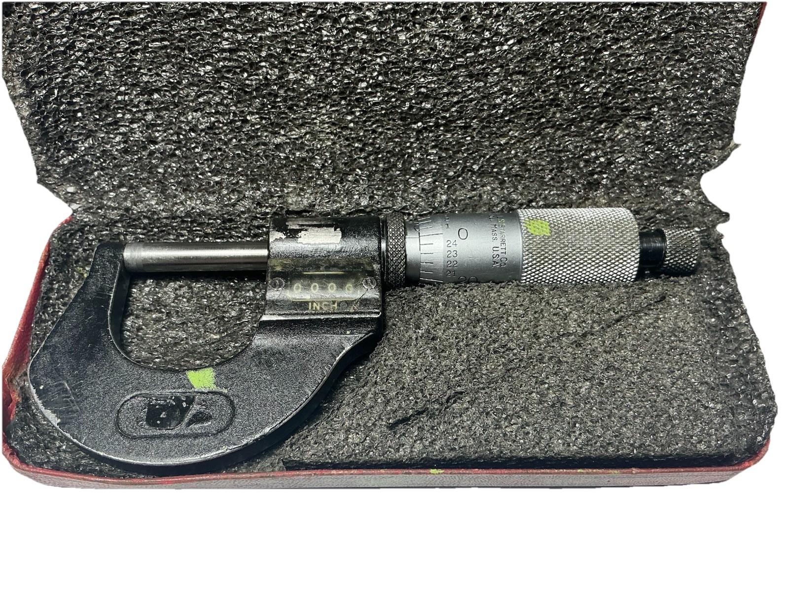 Starrett Outside Micrometer .0001" Analog Digital Readout USA Vintage Tool