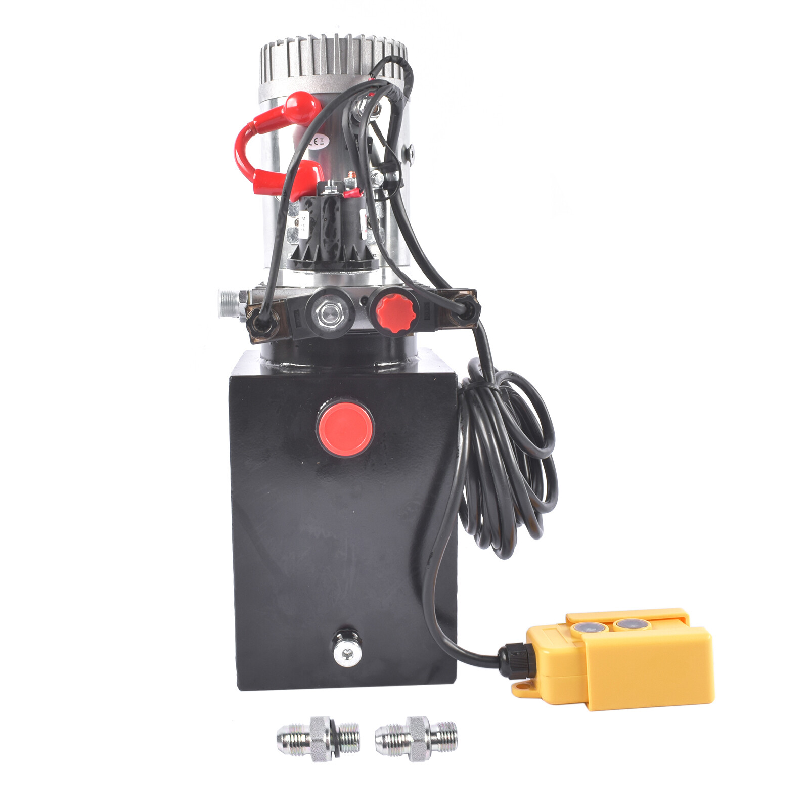 6 Quart Hydraulic Pump Double Acting DC 12V Dump Trailer Power Unit Pack