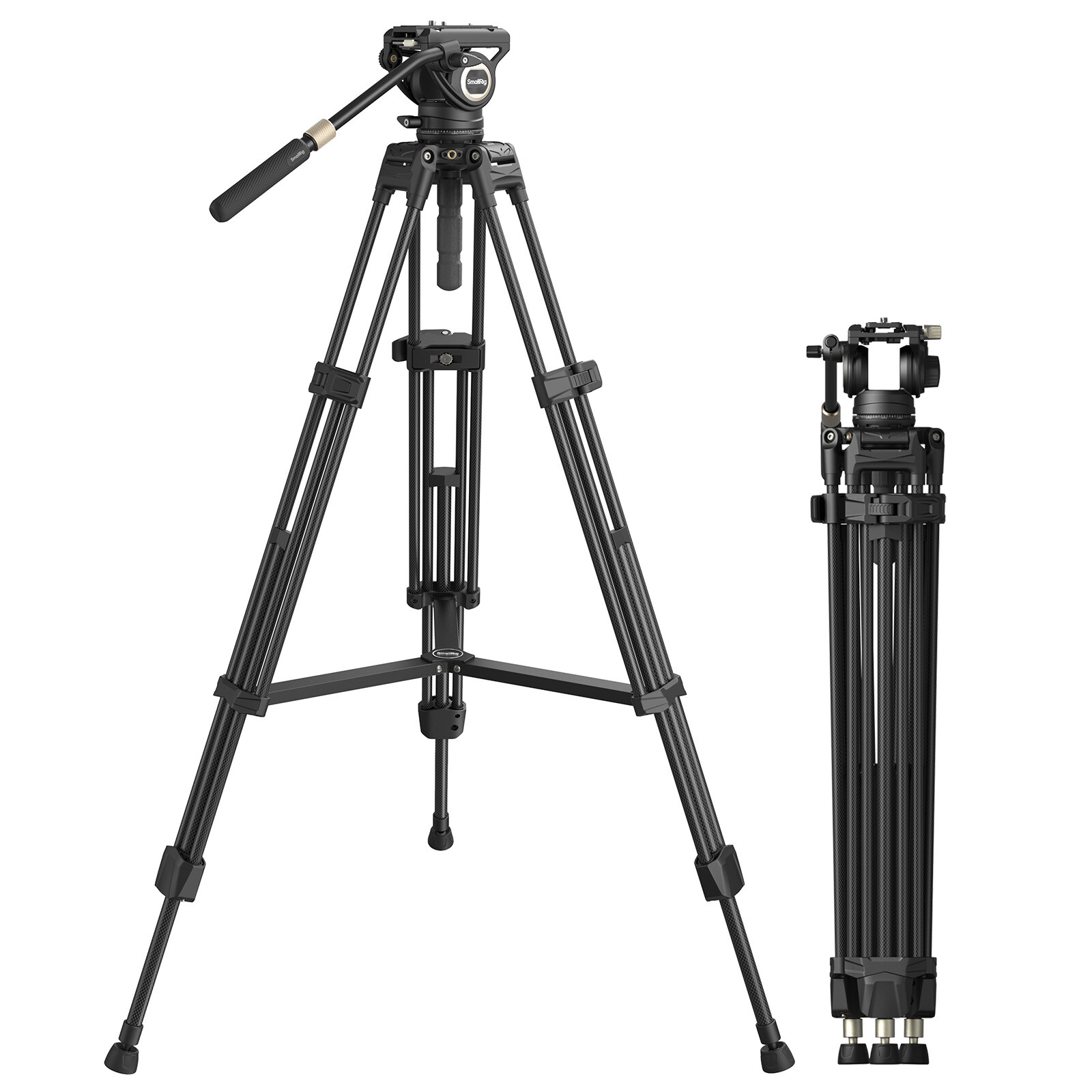 SmallRig 75" Heavy-Duty Carbon Fiber Tripod Load up to 17lbs for Camera