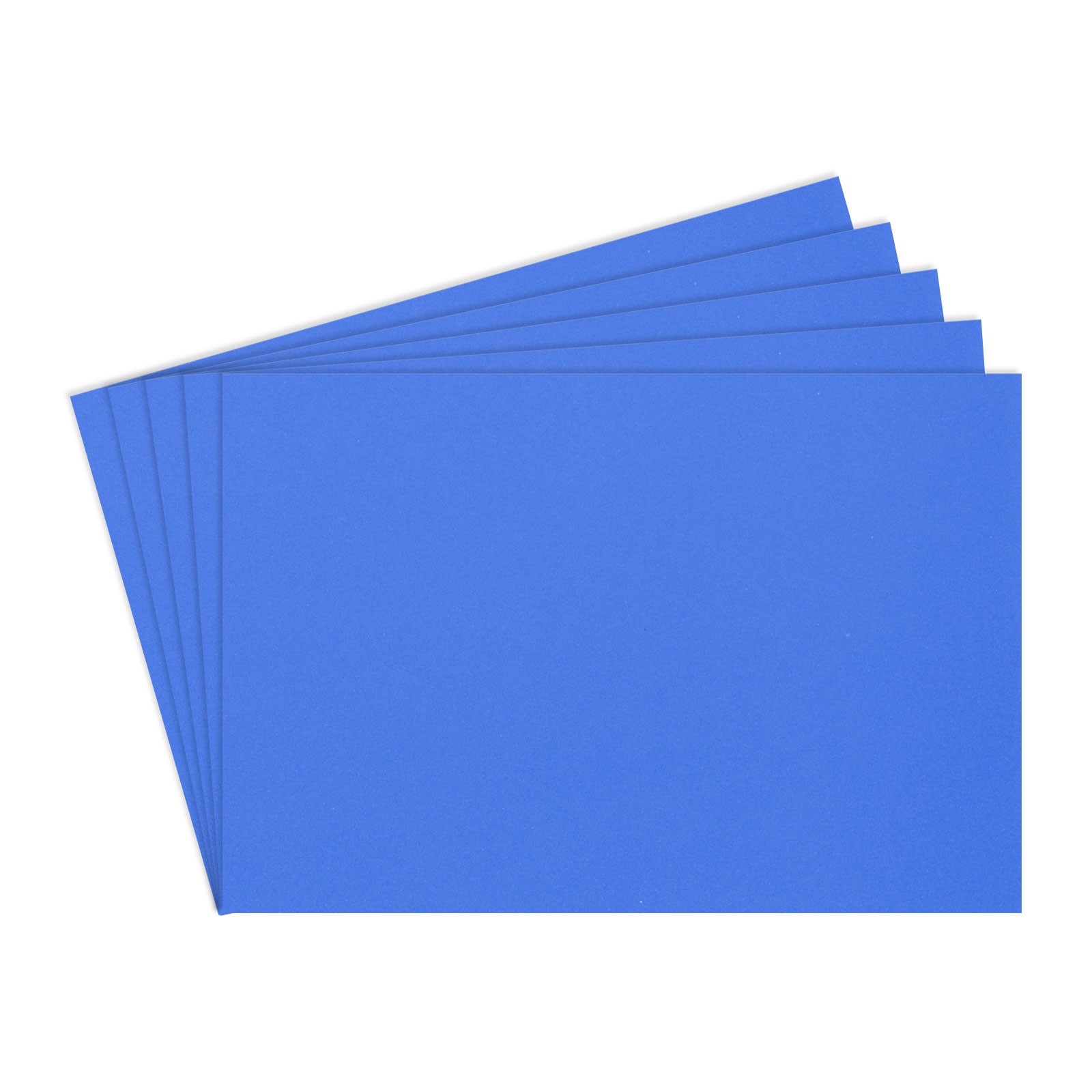 Foam Sheets Crafts Arts Foam Paper 20cm x 15cm x 1.5mm/ Blue / 5 Pcs