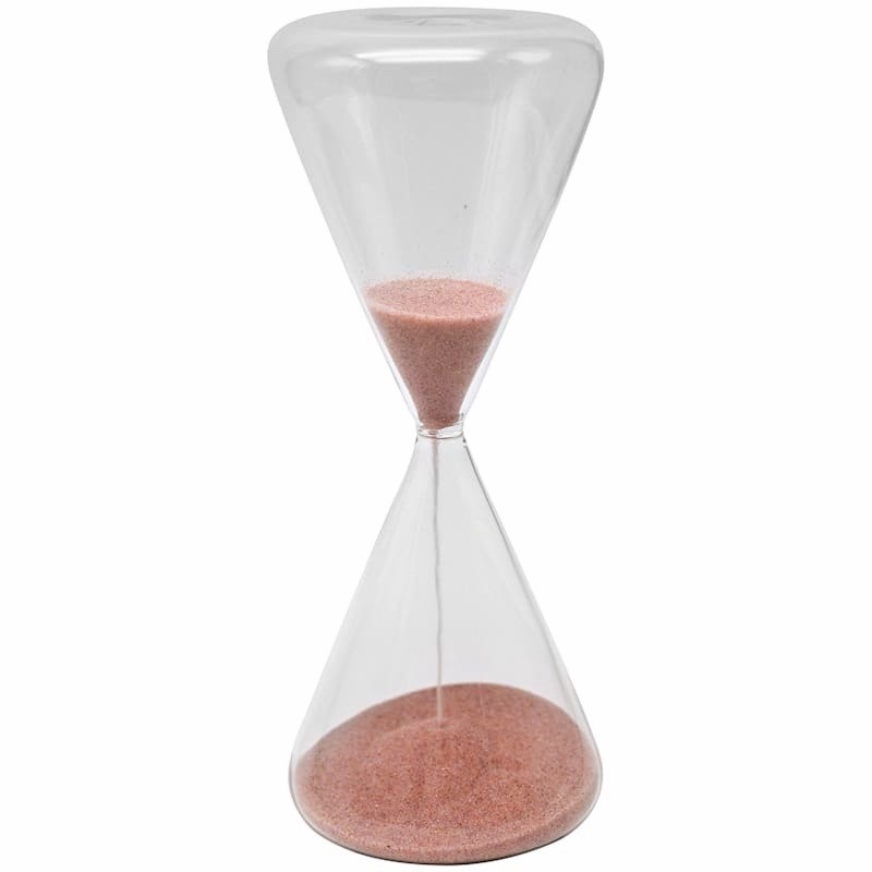 Pink Sand Hourglass, 9.5" 30 Minutes