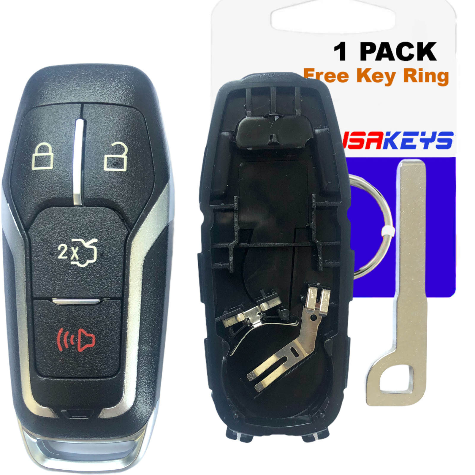Remote Key Fob Shell Case For 2015 2016 2017 2018 Ford Mustang Keyless Entry