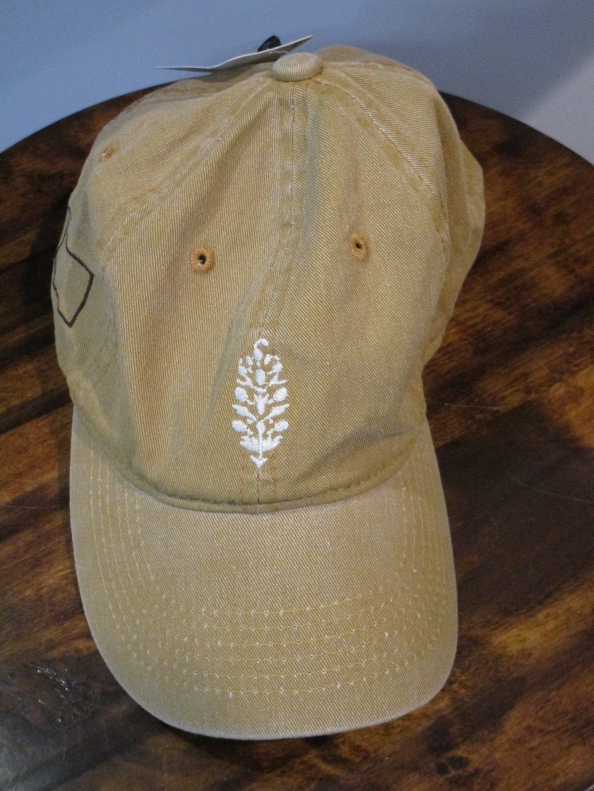 FREE PEOPLE MOVEMENT LOGO BASEBALL CAP HAT  IN KHAKI BROWN NEW