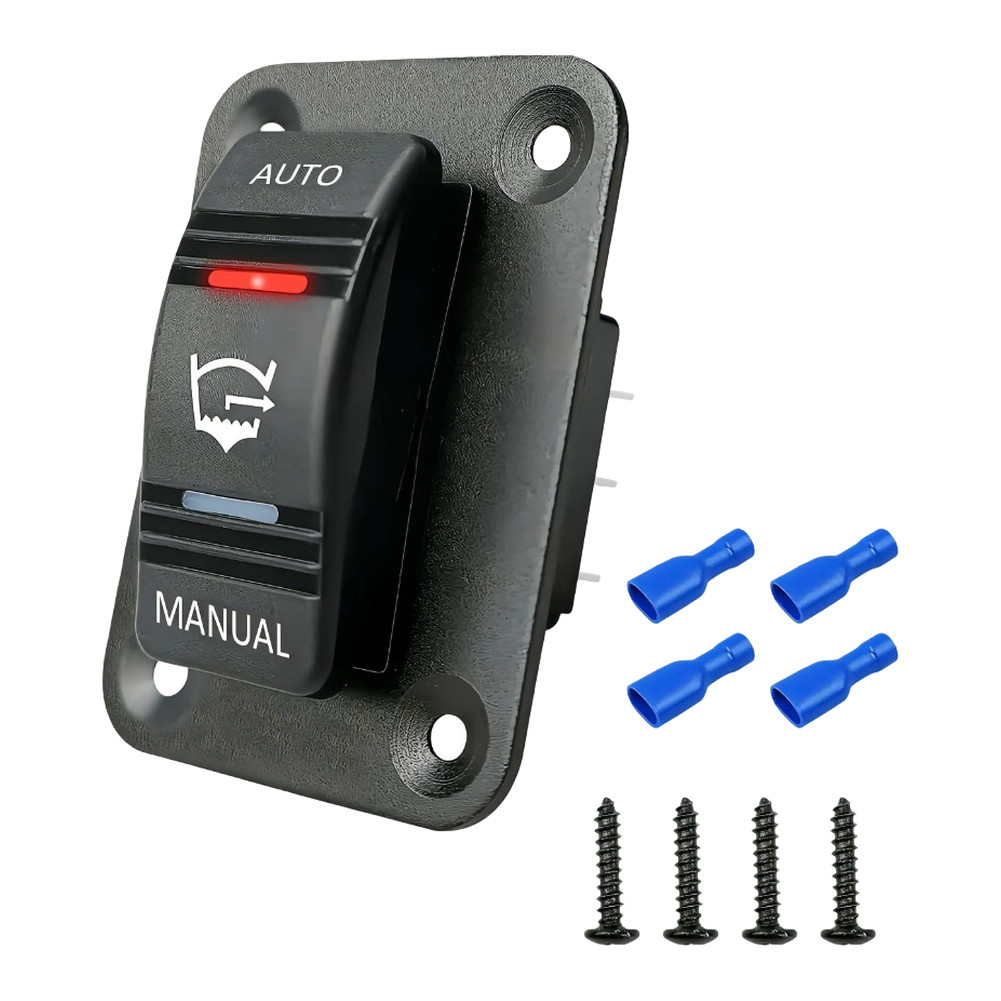 Indicator Lights Wiper Switch Panel Black Finish Sturdy Aluminum Alloy