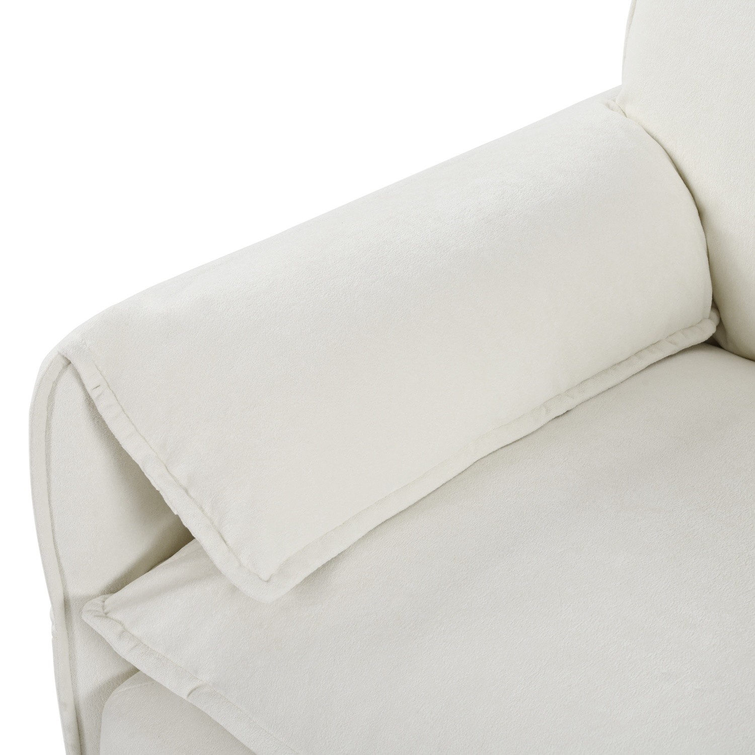 Modern Accent Chair Single Sofa Upholstered Armchair Living Room Sofa w/ Pillows