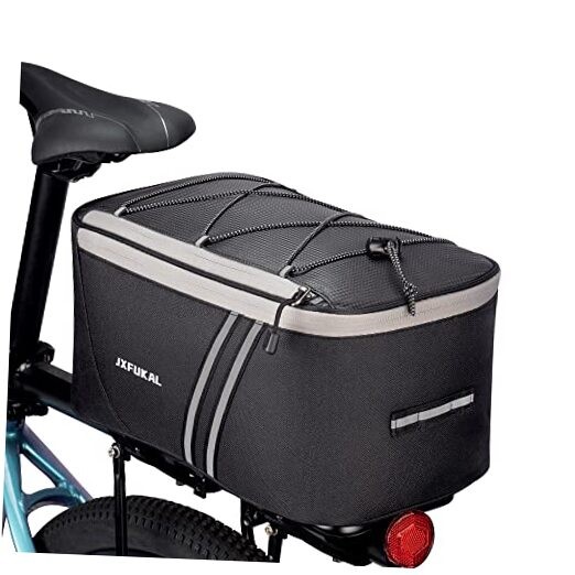 Rear Bike Rack Bag with Rain Cover, 7L/9L/10L/12L With Insulation Inner- 12l