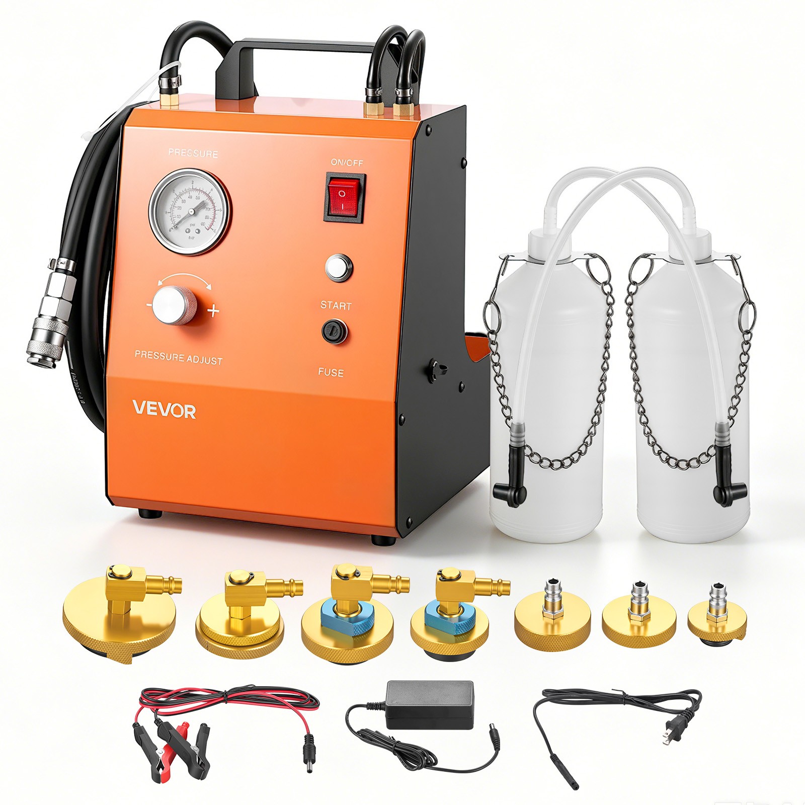 VEVOR Electric Brake Bleeder Automatic Brake Fluid Bleeding Kit with 7 Adapters