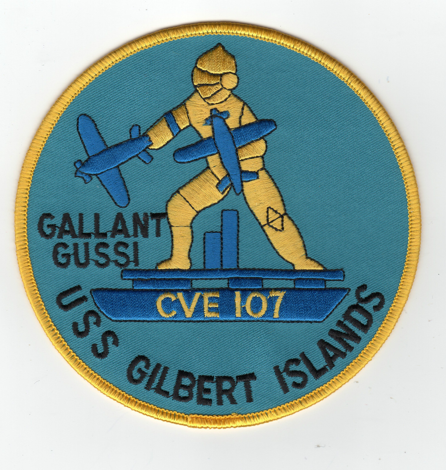 USS Gilbert Islands CVE 107 BC Patch Cat No C6544