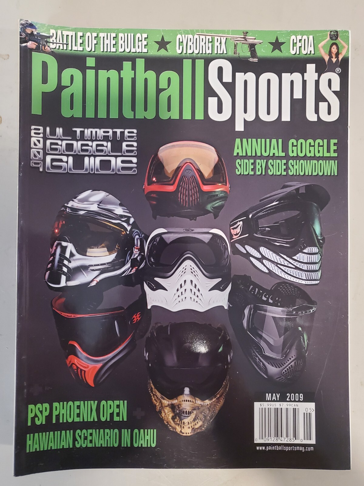 Priced to Sell Paintball Sports Magazine May 2009 PSP Phoenix glossy thick mag