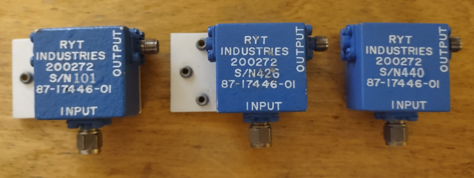 One RYT 200272 87-17446-01 350MHz isolator