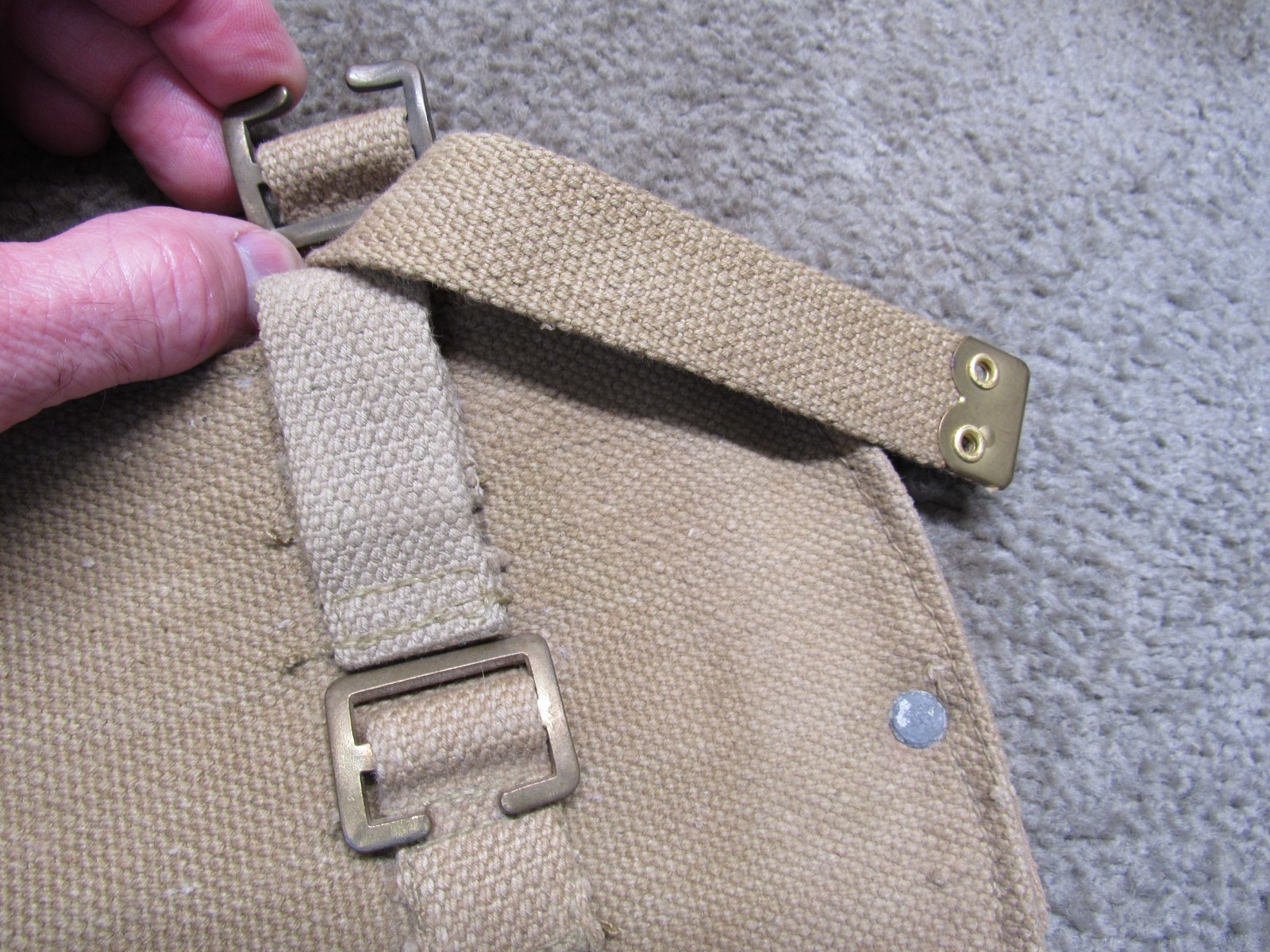 British Post WW2 Shovel Cover P37 Entrenching Tool Case Broad Arrow Pattern 1937