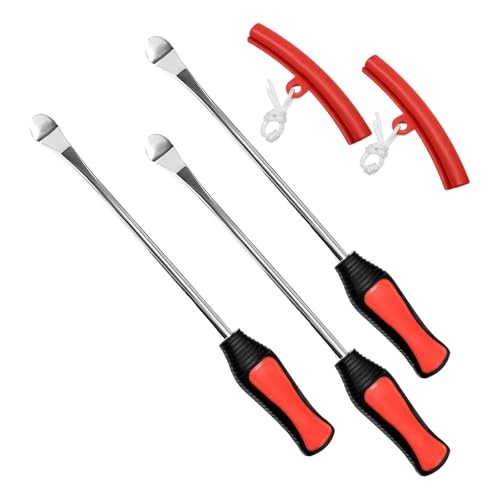 12.2 Inch Steel Tire Spoons Tool Set, 3 Heavy Duty Tire Spoon Levers with 2