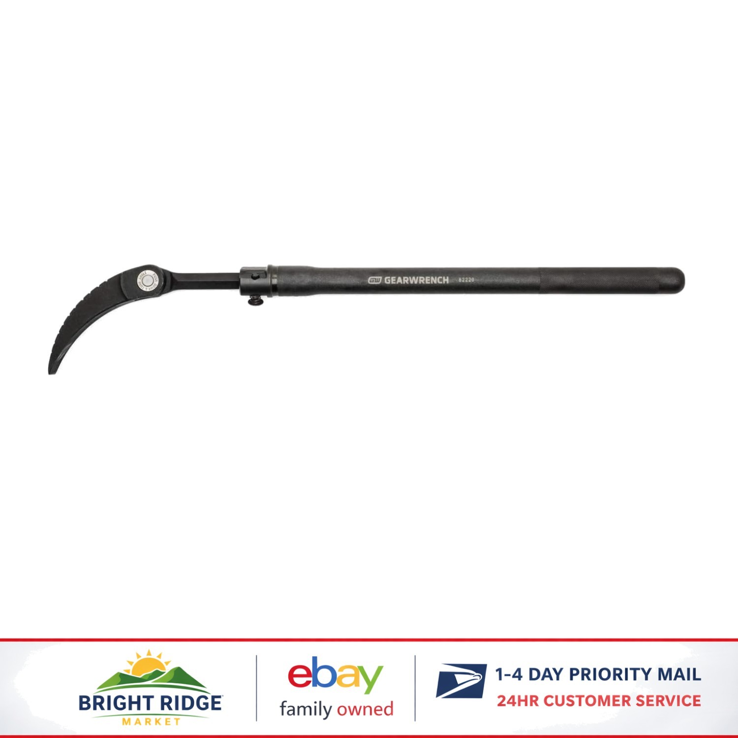 Compact 33 Inch Extendable Pry Bar with Locking Positions for Versatile Use