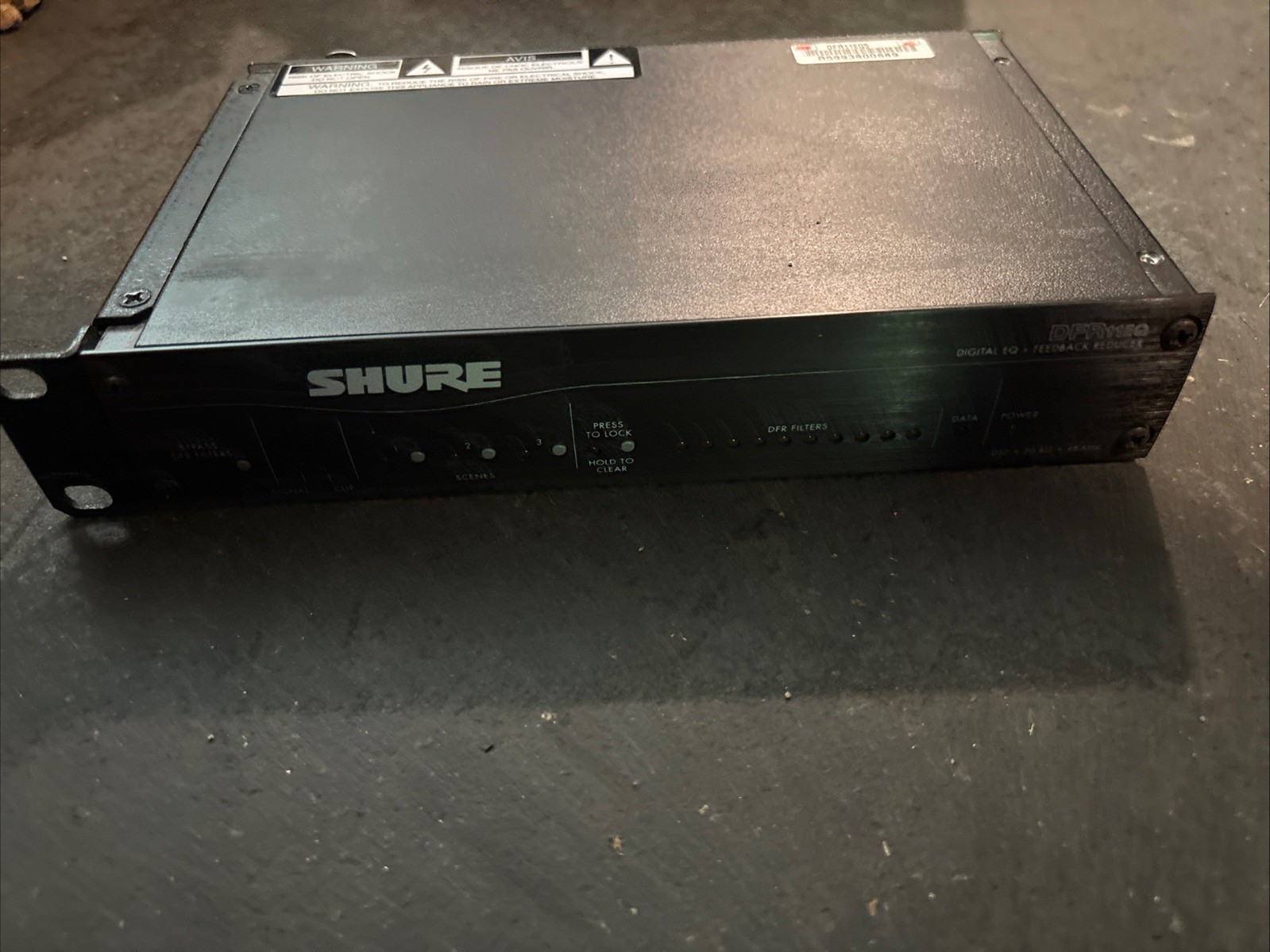 Shure DFR11EQ Digital EQ+ Feedback Reducer W/ Power Cord