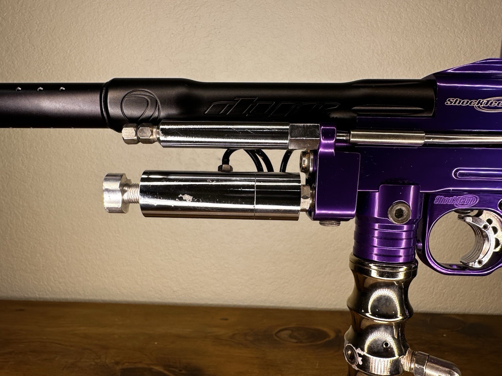 Shocktech Autococker Mechanical Semi-Auto Marker Purple/Black