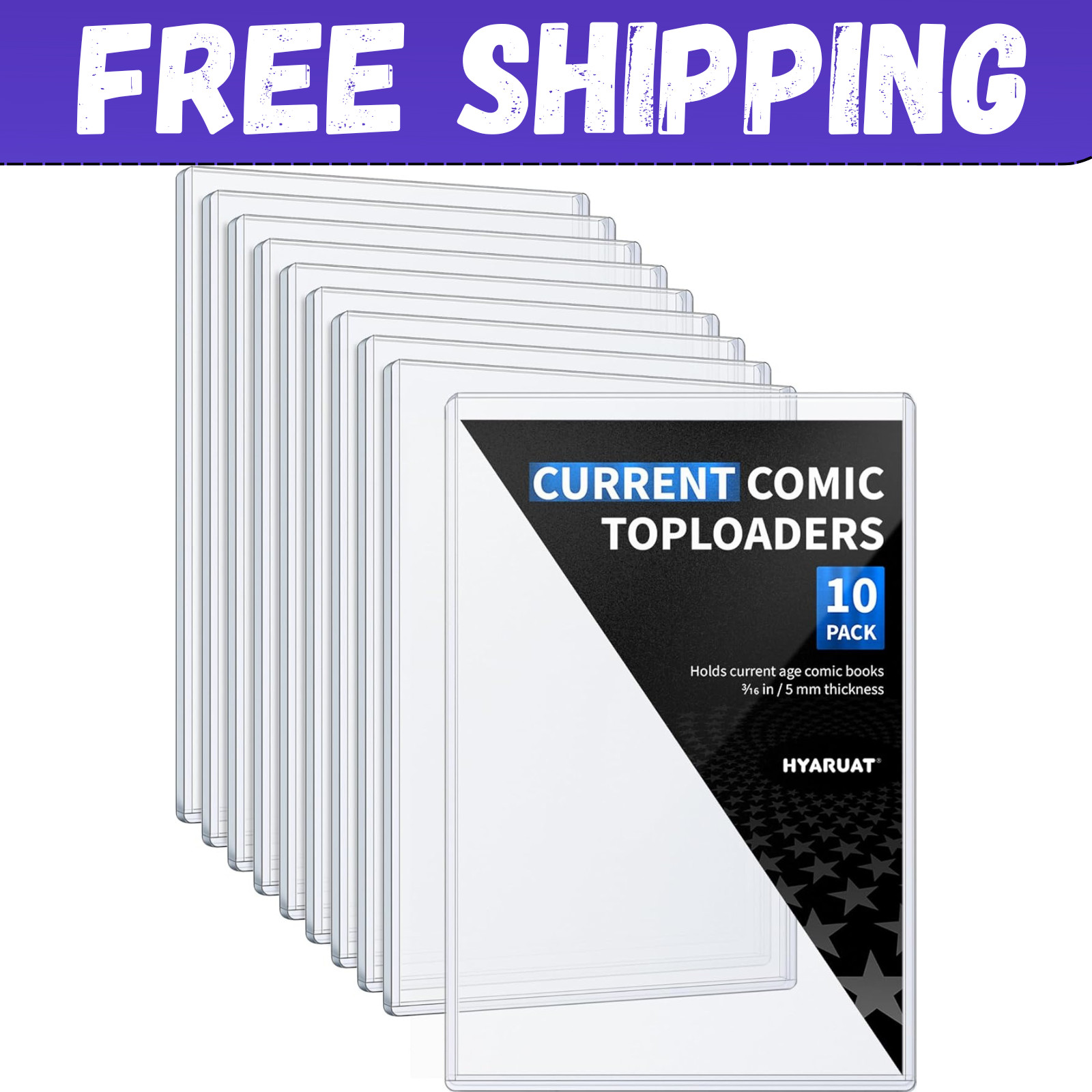 Comic Book Top Loaders for Current, Toploader Hard Sleeves Holder for Comic Book