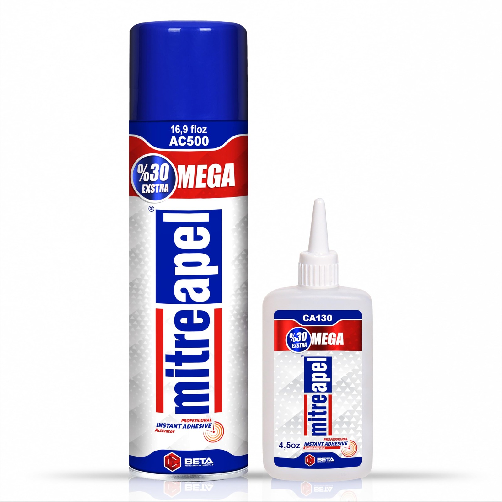 MITREAPEL CA Glue & Activator (4.5oz+16.9 fl oz) Instant Bond Cyanoacrylate