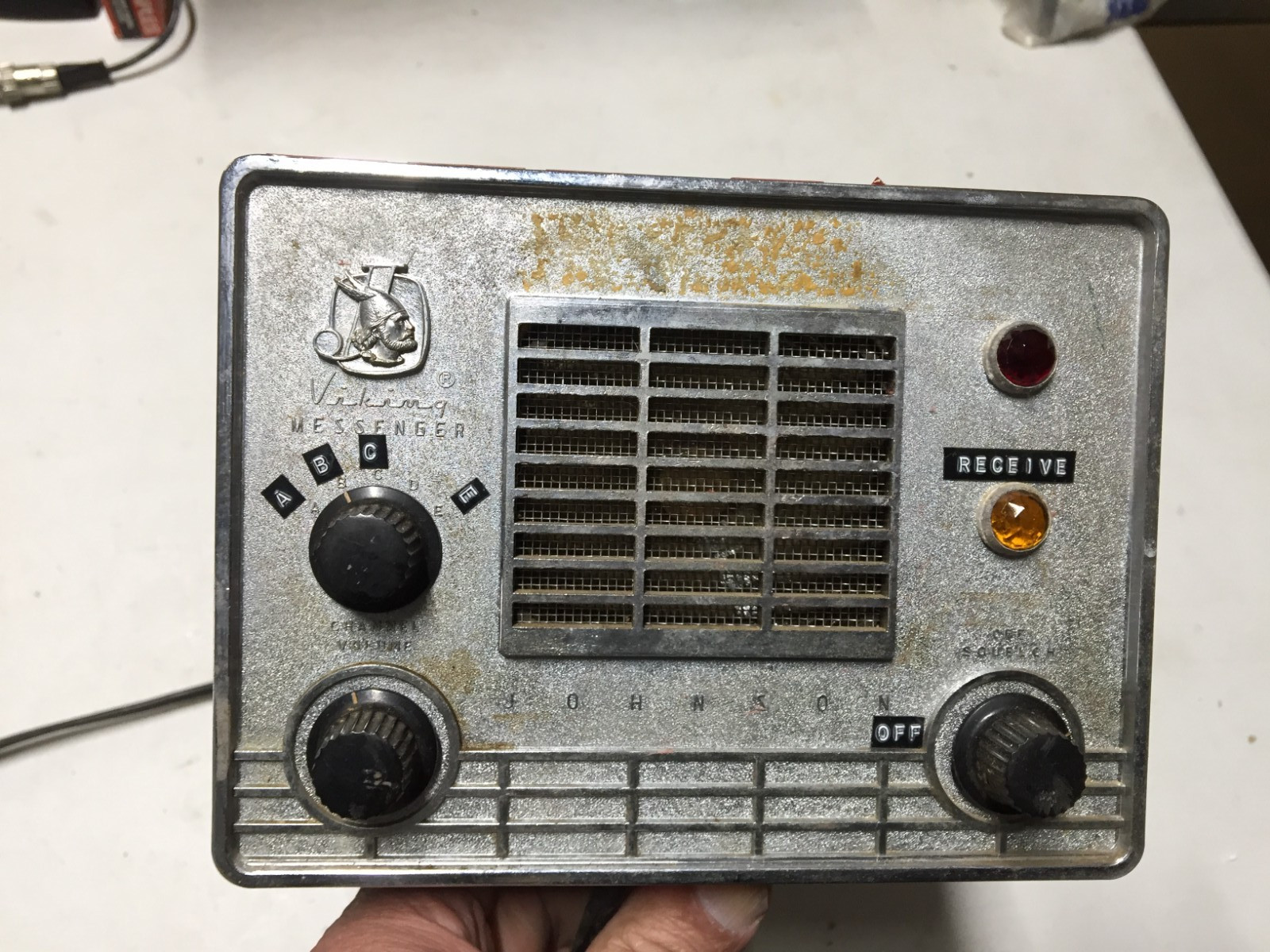 Vintage E.F. Johnson Viking Messenger CB Radio Speaker Control Box Base Station