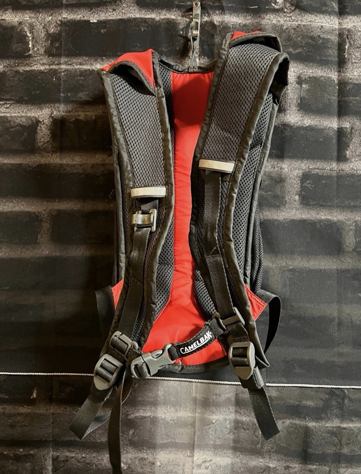 Camelbak Red Black 2 Pocket Hydration Backpack No Bladder
