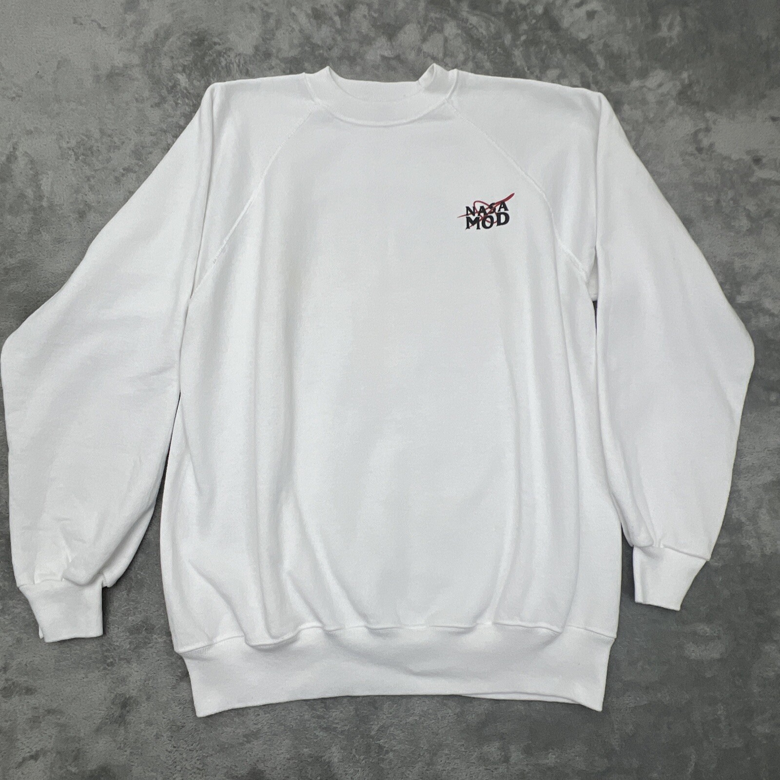 NASA Missions Operations Sweatshirt Sz X Large White Space Shuttle Made In USA