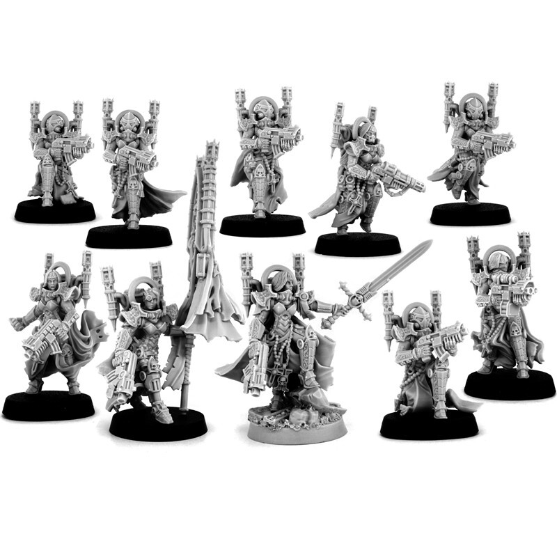 Emperor Sister Squad 10 Wargame Exclusive Sororitas Fits Battle Sisters Squad