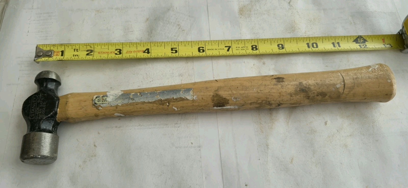Stanley No.54-008 Ball Peen Hammer 8 oz USA. FREE SHIPPING