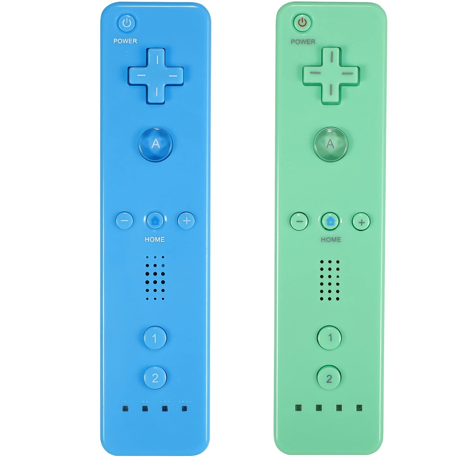 Yosikr Remote Controller for Wii/Wii U, with Silicone Case and Wrist Strap (2...