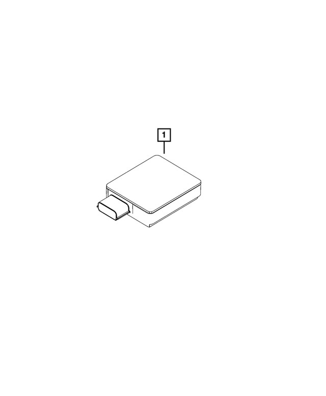 Genuine Mopar Blind Spot Detection Sensor 68677535AA