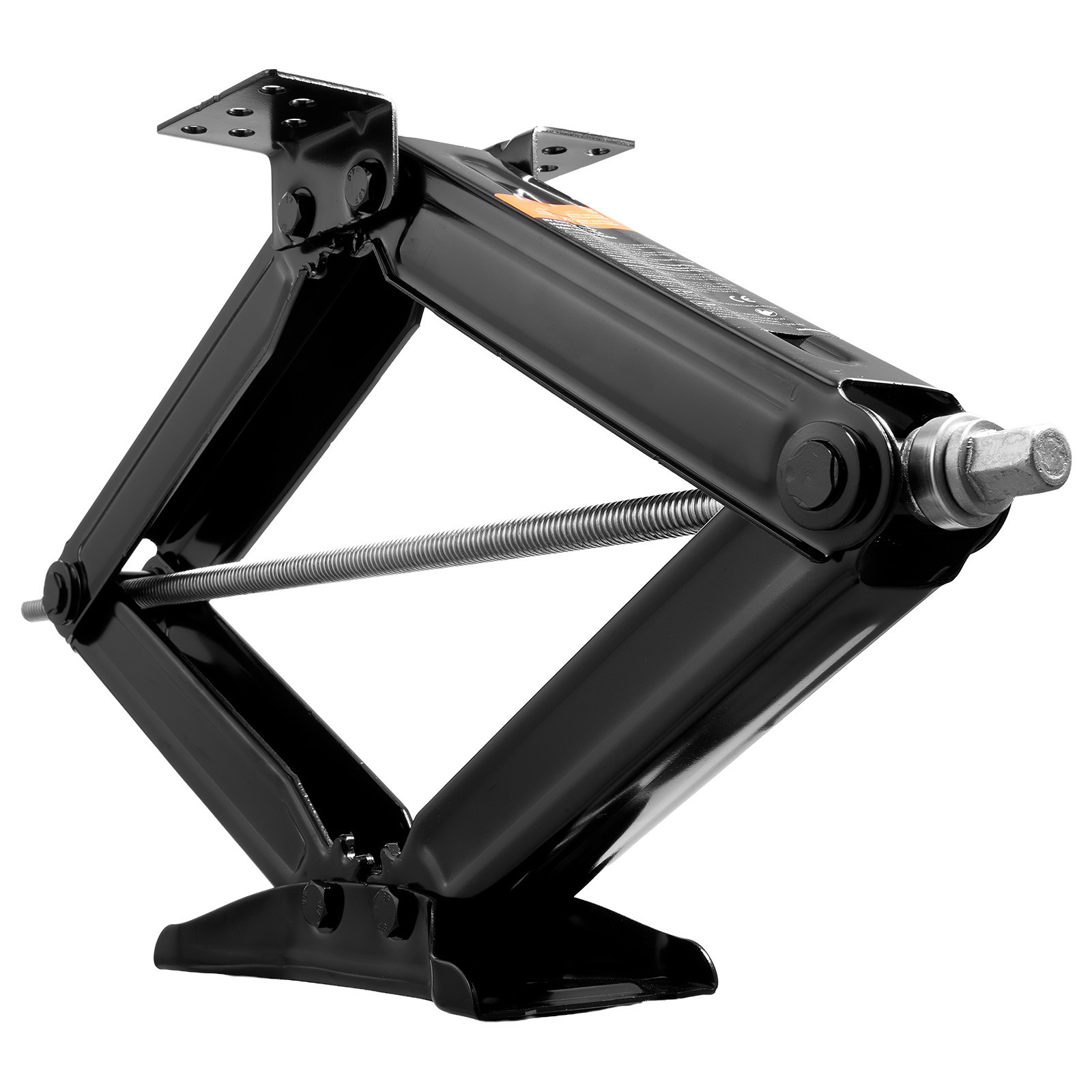 Set 4 9000lb RV Stabilizer Leveling Scissor Jacks w/Socket & Install Kit 23.4"