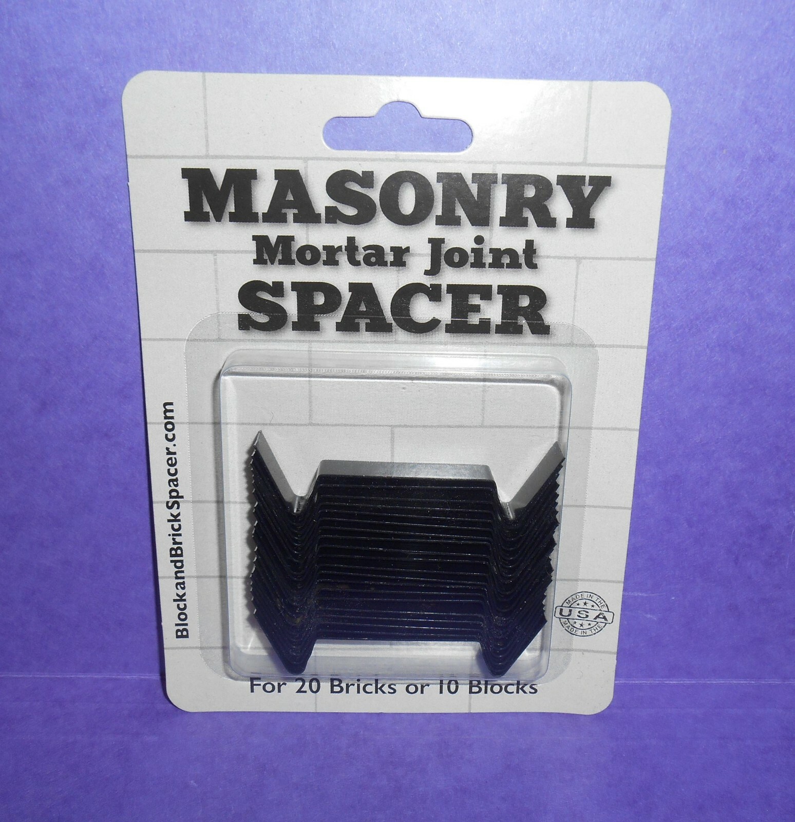 200 MASONRY MORTAR JOINT SPACER'S for DIY Brick Mailbox