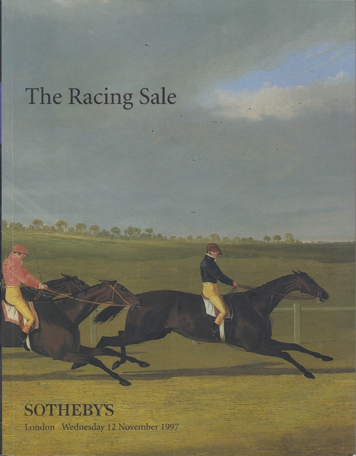 SOTHEBY'S RACING SALE Sporting Equestrian Art Sculpture Silver Jewellery Cat 97