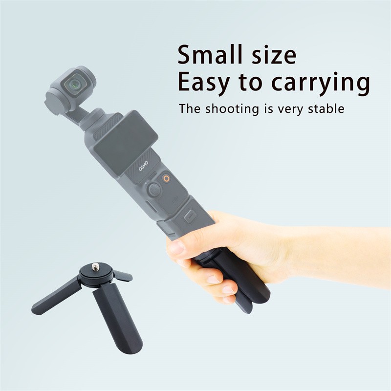 1/4" Adapter Vlog Mini Tripod Extension Bracket for DJI Osmo Pocket 3 Camera