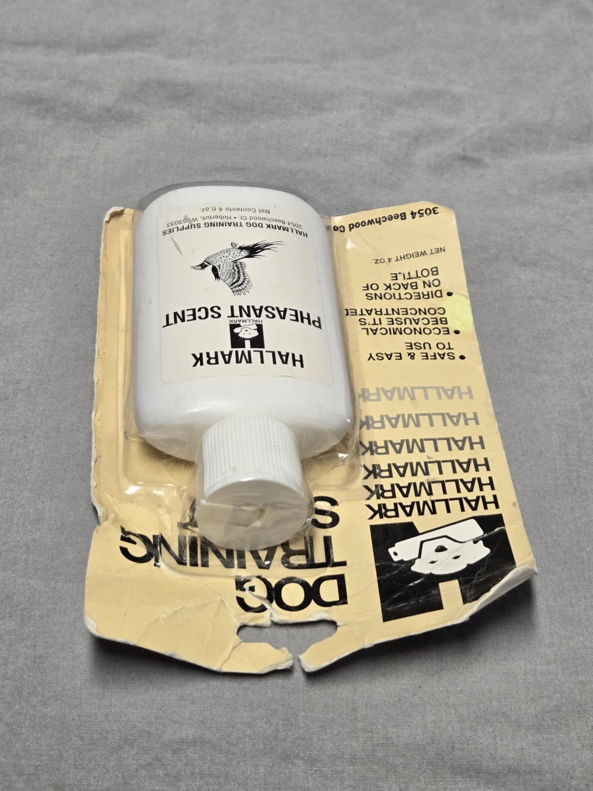 Hallmark Systems Dog Training Pheasant Scent 4 oz. Bottle NOS