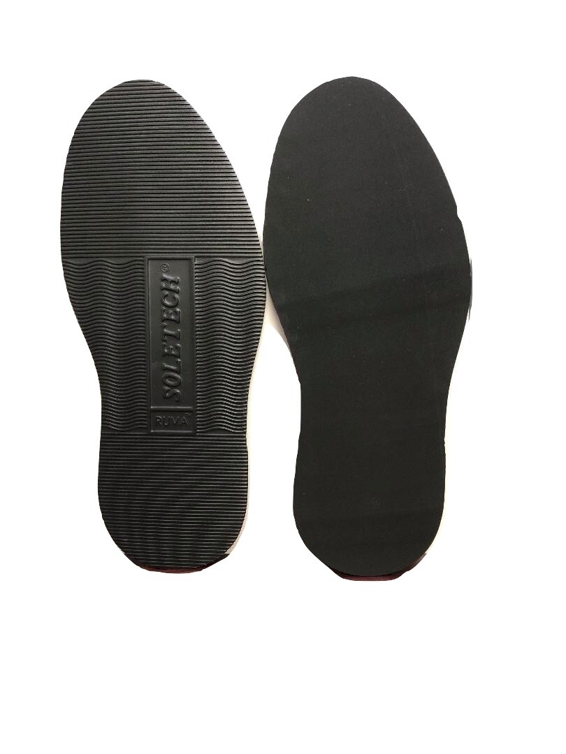 SoleTech RUVA Rubber Sole 7.5mm Black, 1 pair