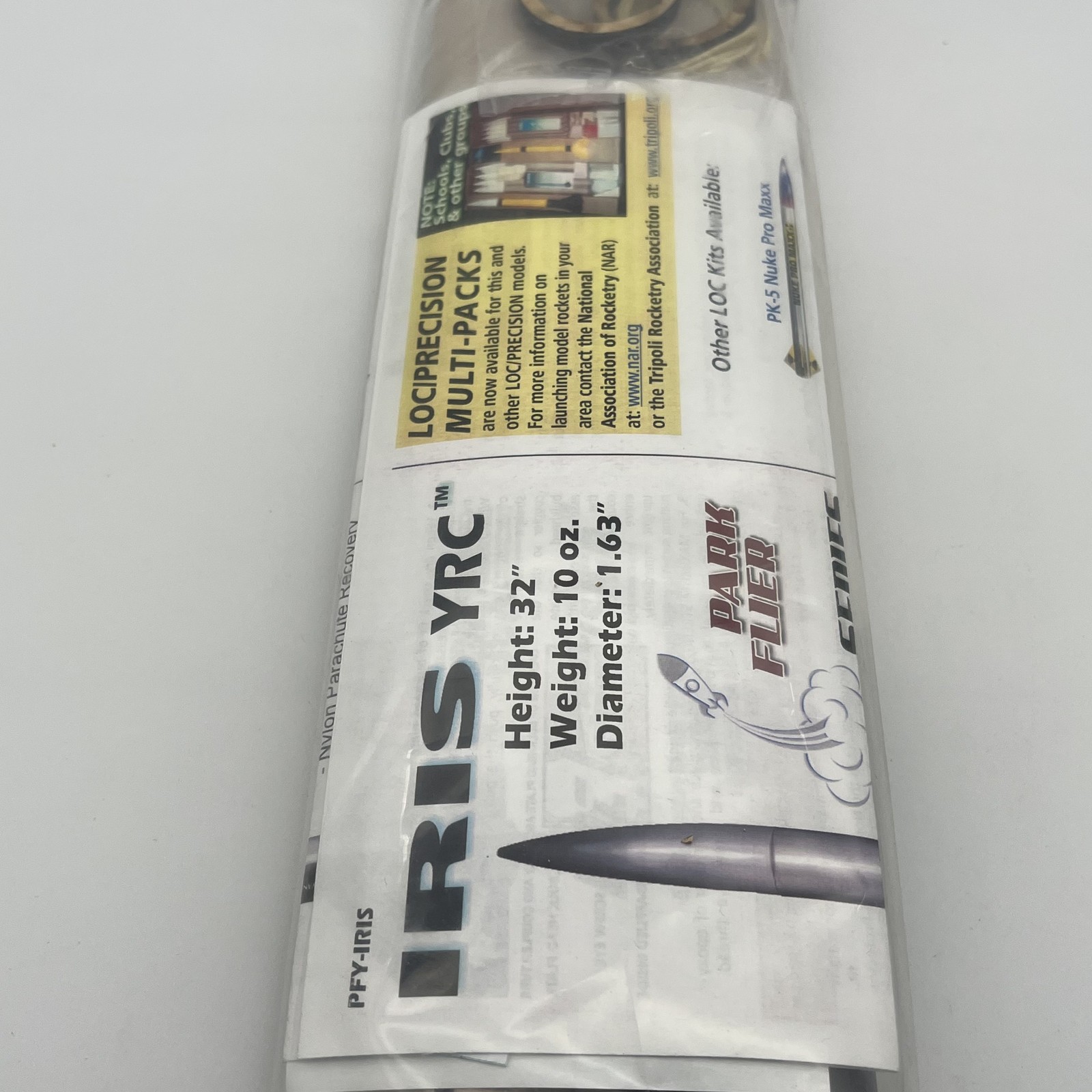 LOC Precision IRIS Intermediate Flying Model Rocket Kit 1.63" IRIS PFY-IRIS