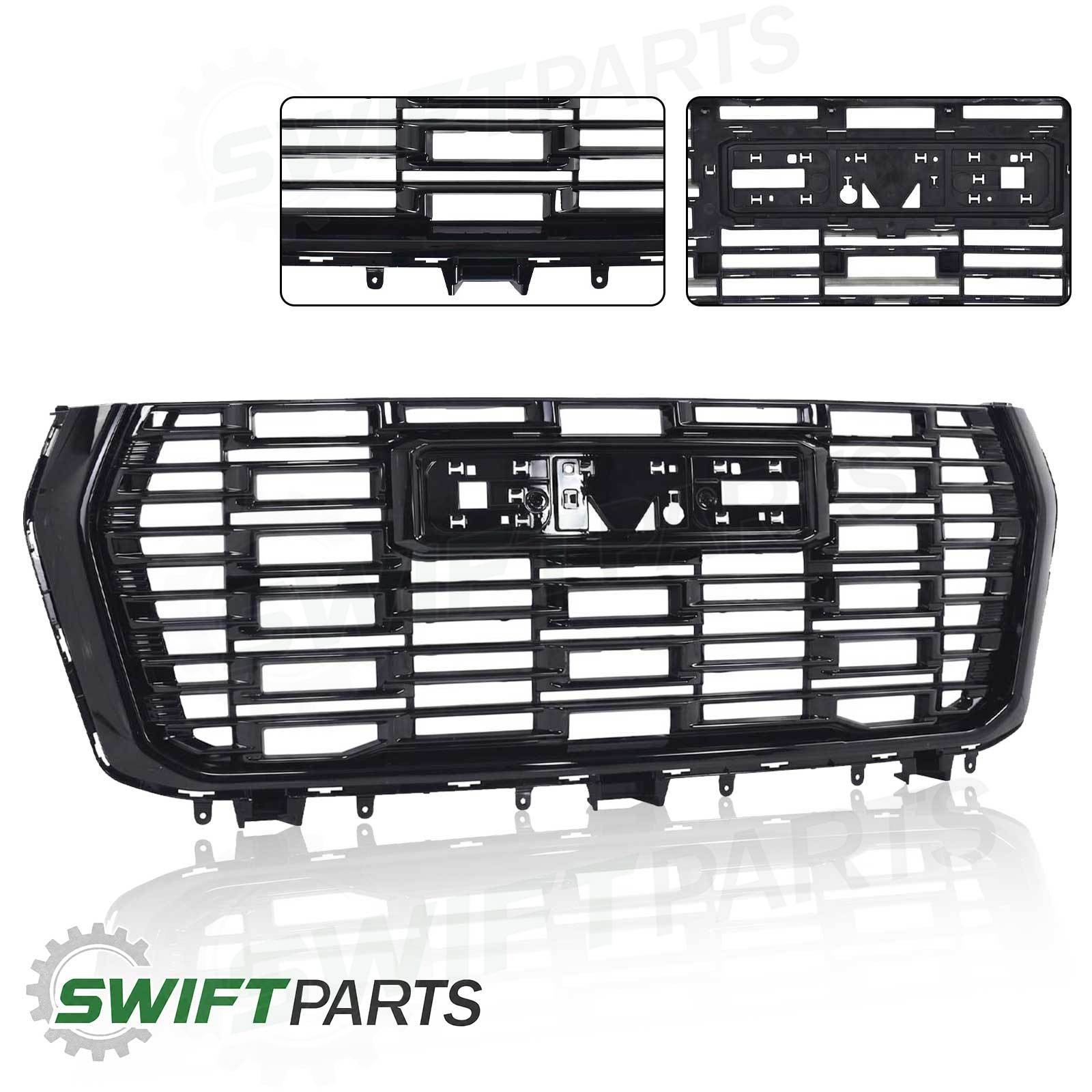 Fit 2025-2026 GMC Yukon Denali Front Bumper Grille Grill Gloss Black 84977529