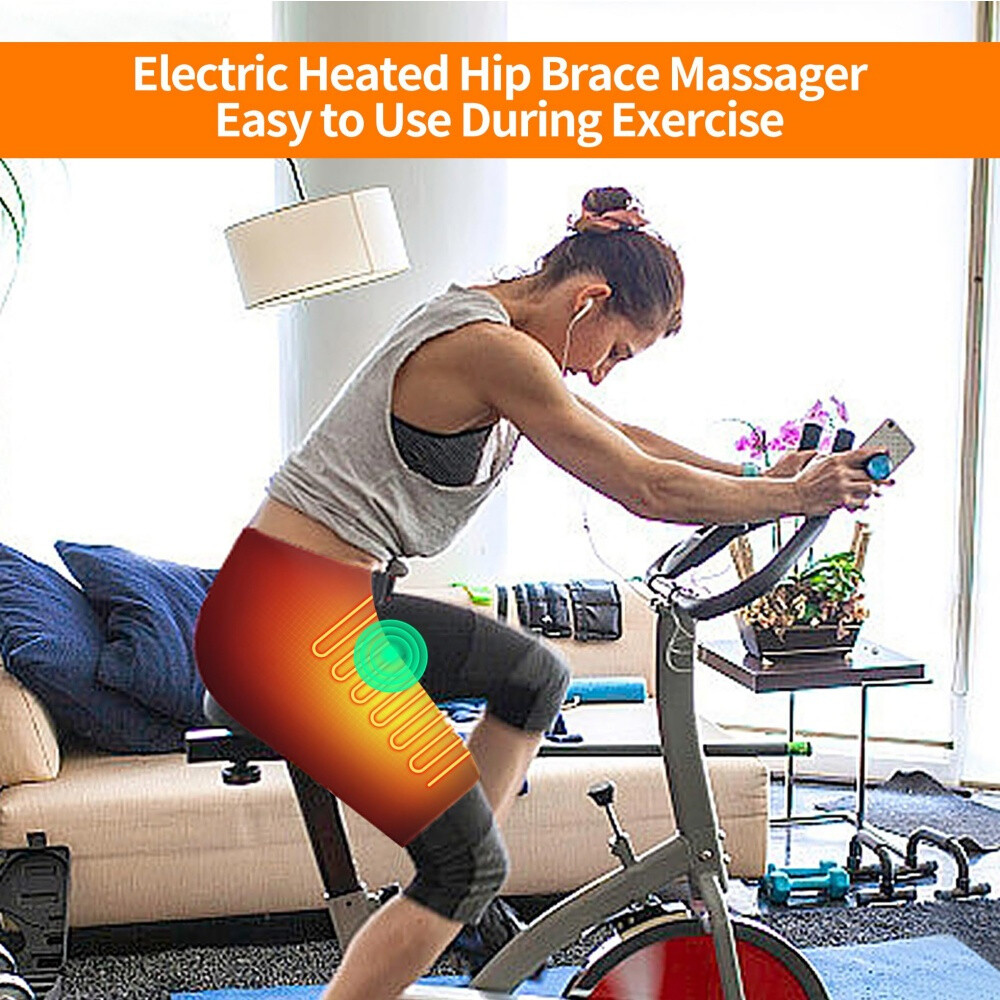 Heating Hip Wrap Brace 3 Heating Modes Adjustable Belt Pain Relief Thigh US