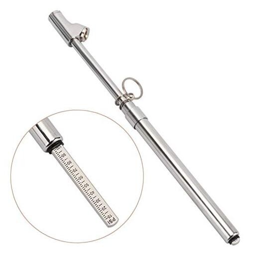 Heavy Duty Dual Head Truck Tire Gauge, Solid Straight-on Dual Head 1 Pack