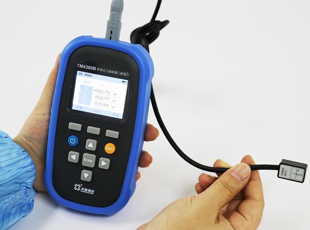 Three-axis Fluxgate Magnetometer Tesla Meter Gauss Meter with Class 2 0-2000μT