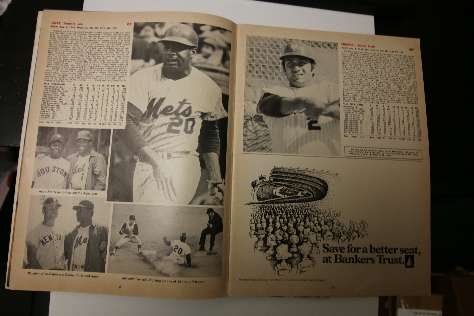 1972 NEW YORK METS MLB PROGRAM YEARBOOK DECENT CONDITION REVISED EDITION