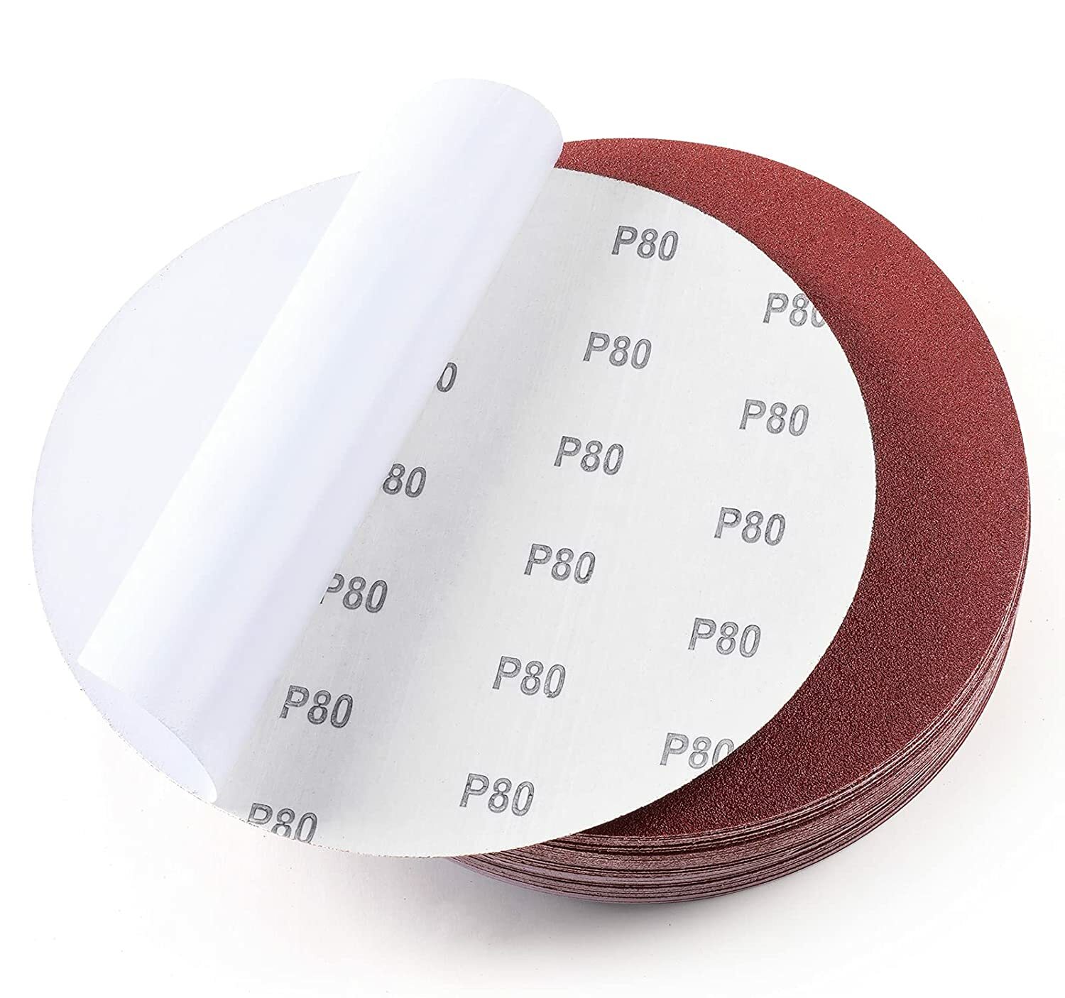60x 9 inch PSA Sanding Disc 80-400 Grit Self Adhesive Sticky Back Sandpaper Disk